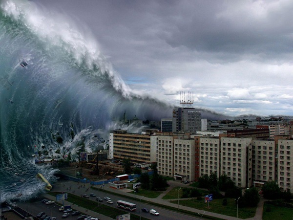 世界最髙的地震海浪-海啸